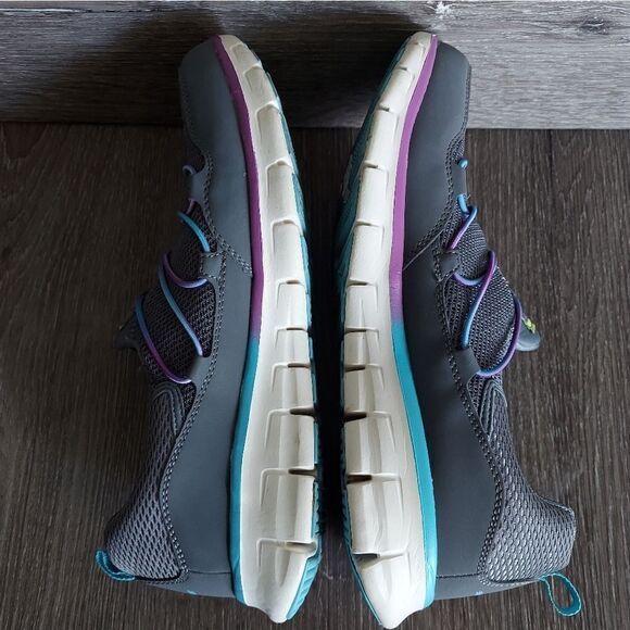 Skechers Sport Women's Loving Life Memory Foam Sneaker, Charcoal/Multi Size 8.5 - Picture 7 of 9